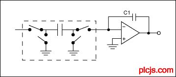 图5. 利用开关电容技术构成简单的滤波器 